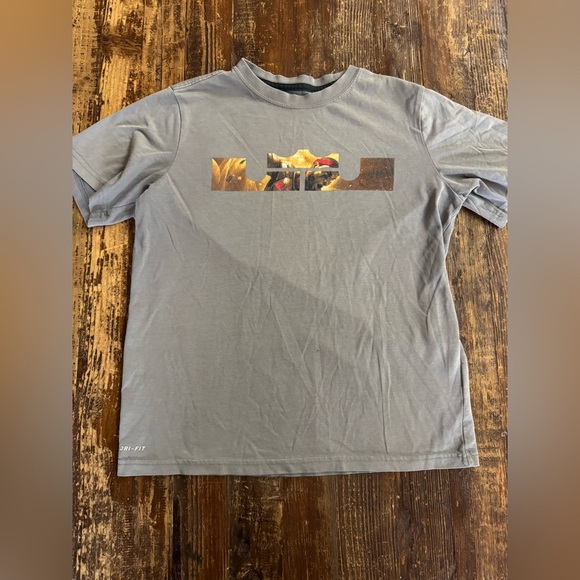 Nike Other - Nike Dri-FIT Gray Tee with Graphic Design